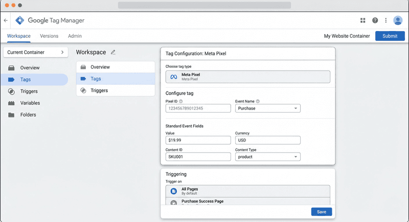 Meta Launches Official GTM Template for Simpler Pixel Setup