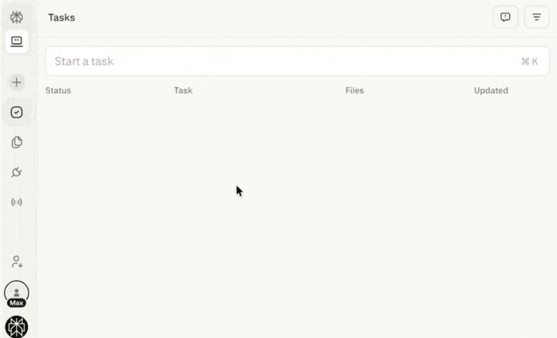 Start a task