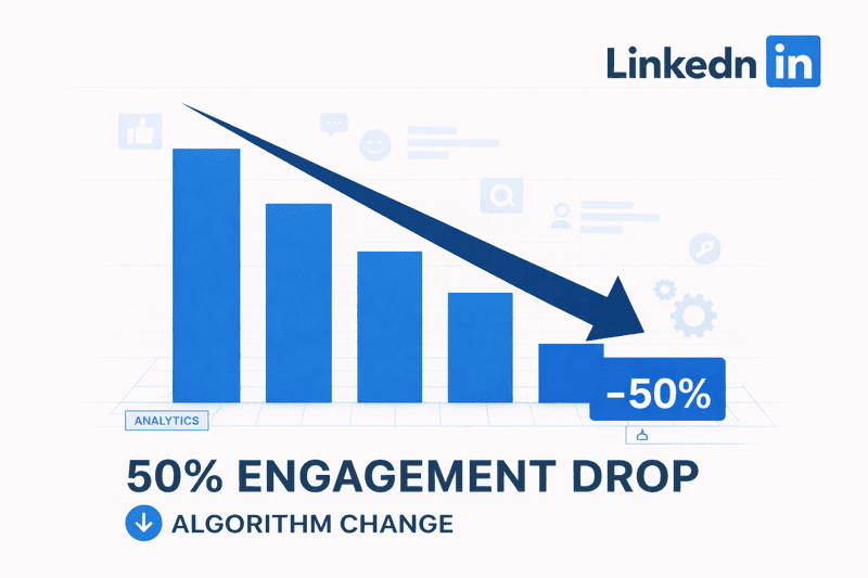 LinkedIn Engagement Down 50%: What the Algorithm Insights Report 2025 Reveals