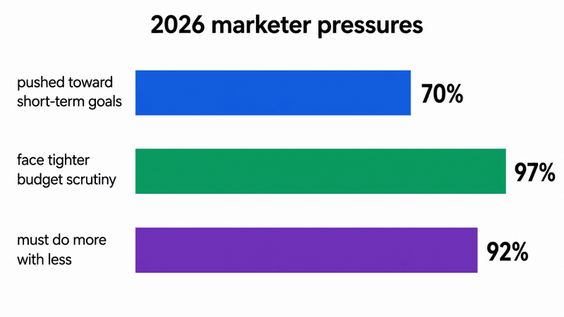 70% of Marketers Are Prioritizing Short-Term Wins Over Growth